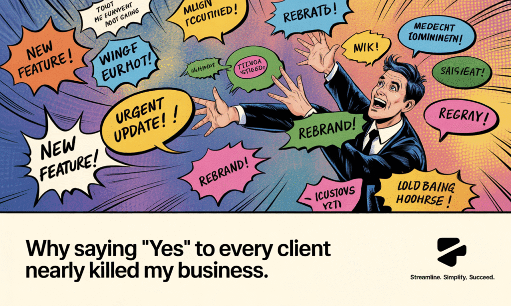 Why saying ‘Yes’ to every client nearly killed my business