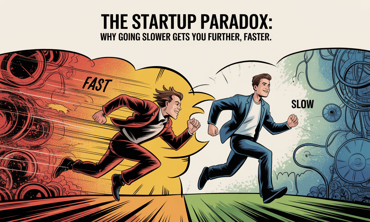 The Startup Paradox: Why Going Slower Gets You Further, Faster