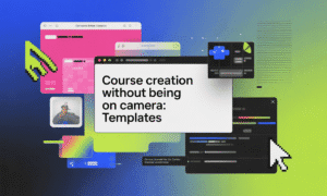 Course Creation without Being on Camera
