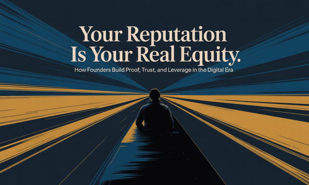 Reputation Is Your Real Equity
