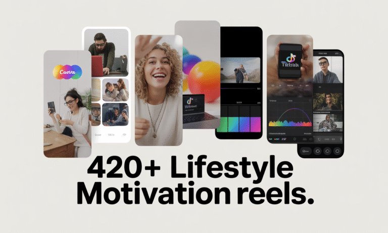 420+ Lifestyle Motivation Reels