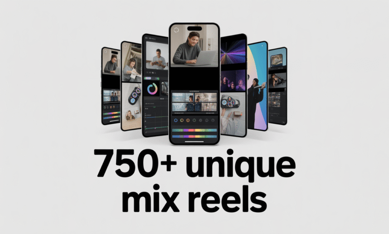 750+ Unique Mix Reels
