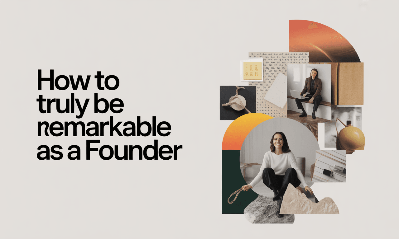 How to Truly Be Remarkable as a Founder