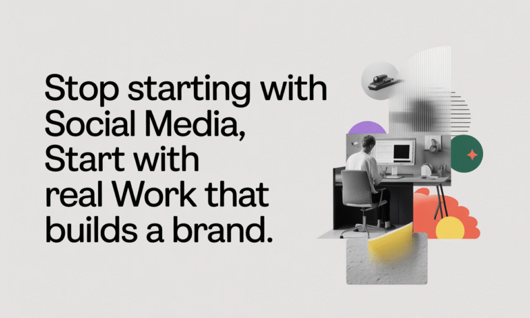 Stop Starting with Social Media