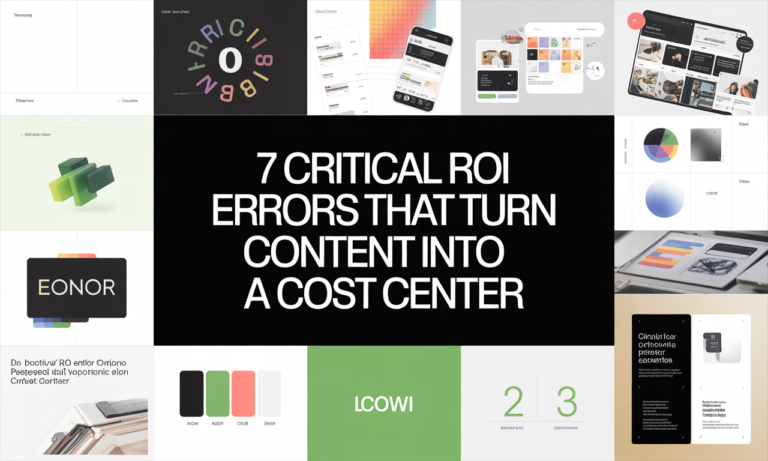 7 Critical ROI Errors That Turn Content Into a Cost Center