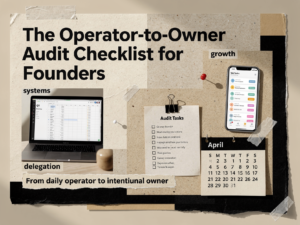 The Operator-to-Owner Audit Checklist for Founders